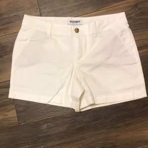 old navy white shorts